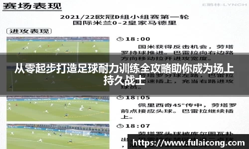 从零起步打造足球耐力训练全攻略助你成为场上持久战士